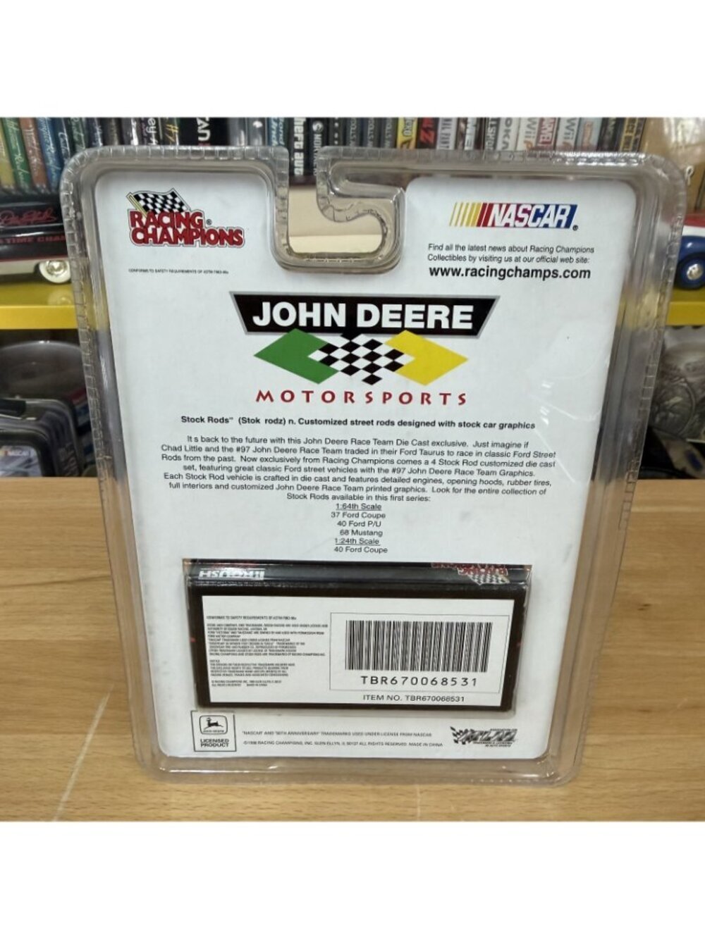 1998 Racing Champions John Deere Stock Rods '37 Ford Coupe #1 1:64 Roush Racing - Picture 2 of 3